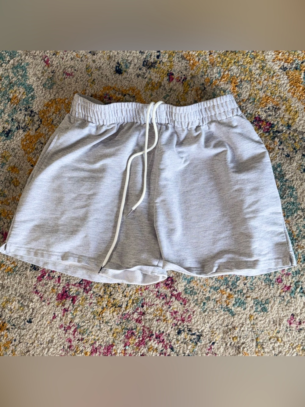 Women’s XL Automet Light Gray Drawstring Lounge Shorts